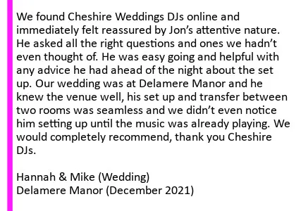 Delamere Manor 2021 DJ Review